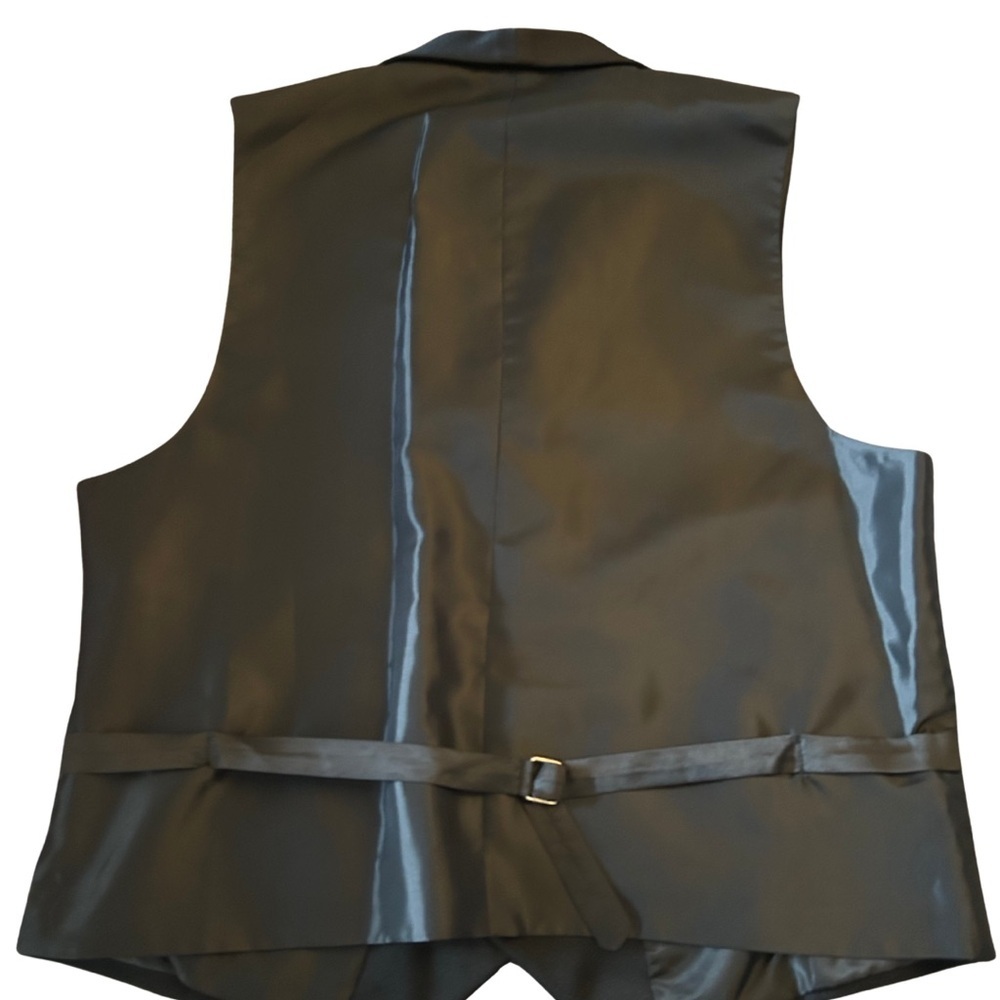 NOIR Black Tuxedo Jacket & Vest Set – Formal Holiday, Gala, Wedding Ready Suit - Picture 12 of 12